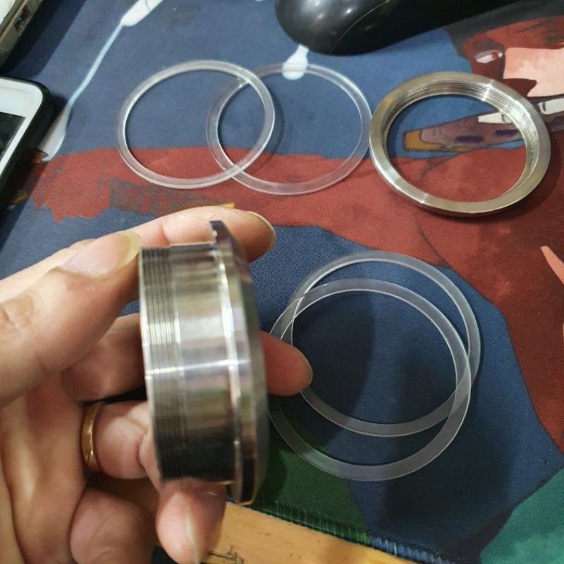 Tay nắm âm tròn inox sus 304 dành cho cửa lùa,Tay cabin phòng tắm