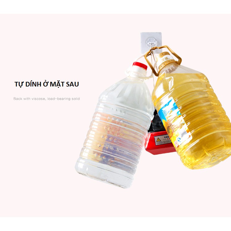 Bộ 5 Móc Treo Dán Tường Để Đồ Siêu Dính