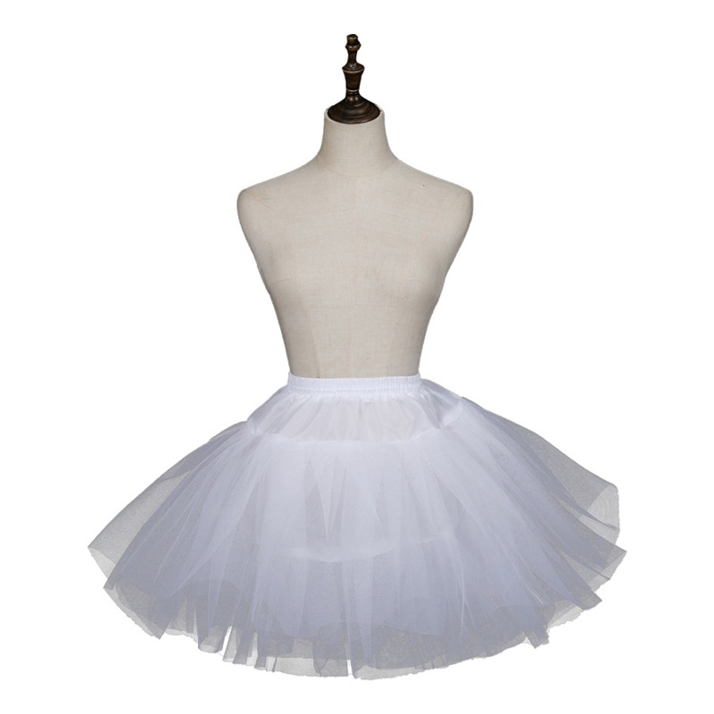 Run Đầm Petticoat Vải Tuyn Không Gọng Cho Bé Gái