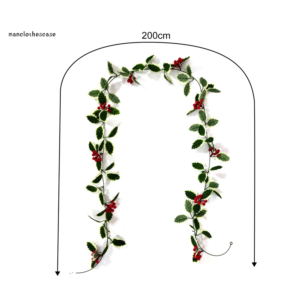Lá Cây Nhân Tạo Màu Đỏ Trang Trí Giáng Sinh DIY