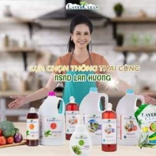 Nước rửa chén bát hữu cơ Layer Clean chai 300ml