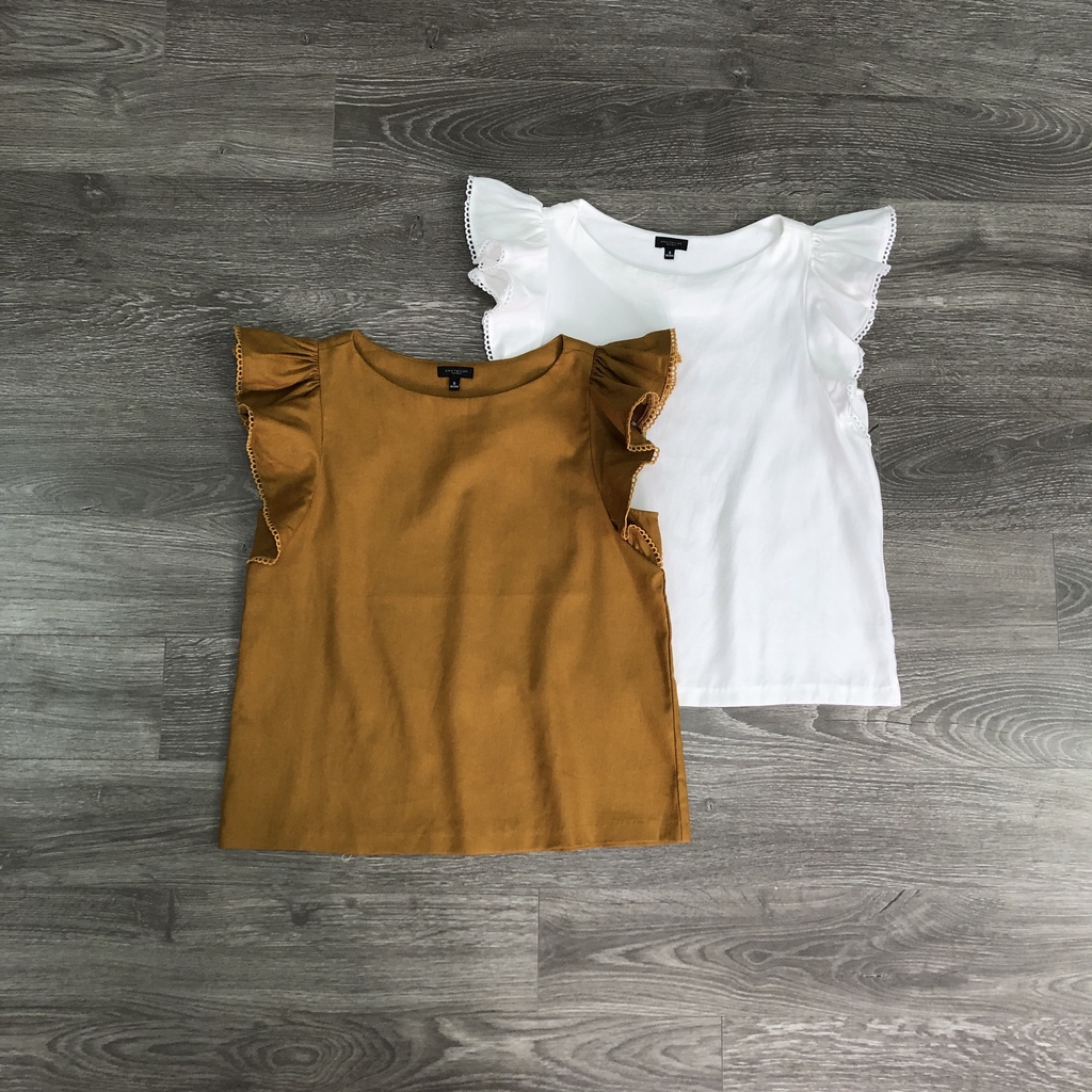 Áo ANN TAYLOR bèo nách 2M