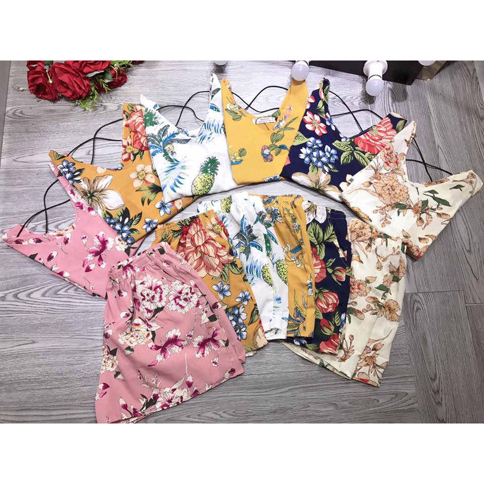 Bộ hoa đan dây lưng