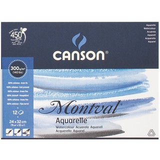 Giấy Canson Montval 19x24 - Giấy vẽ màu nước nghệ thuật watercolor can son Pháp