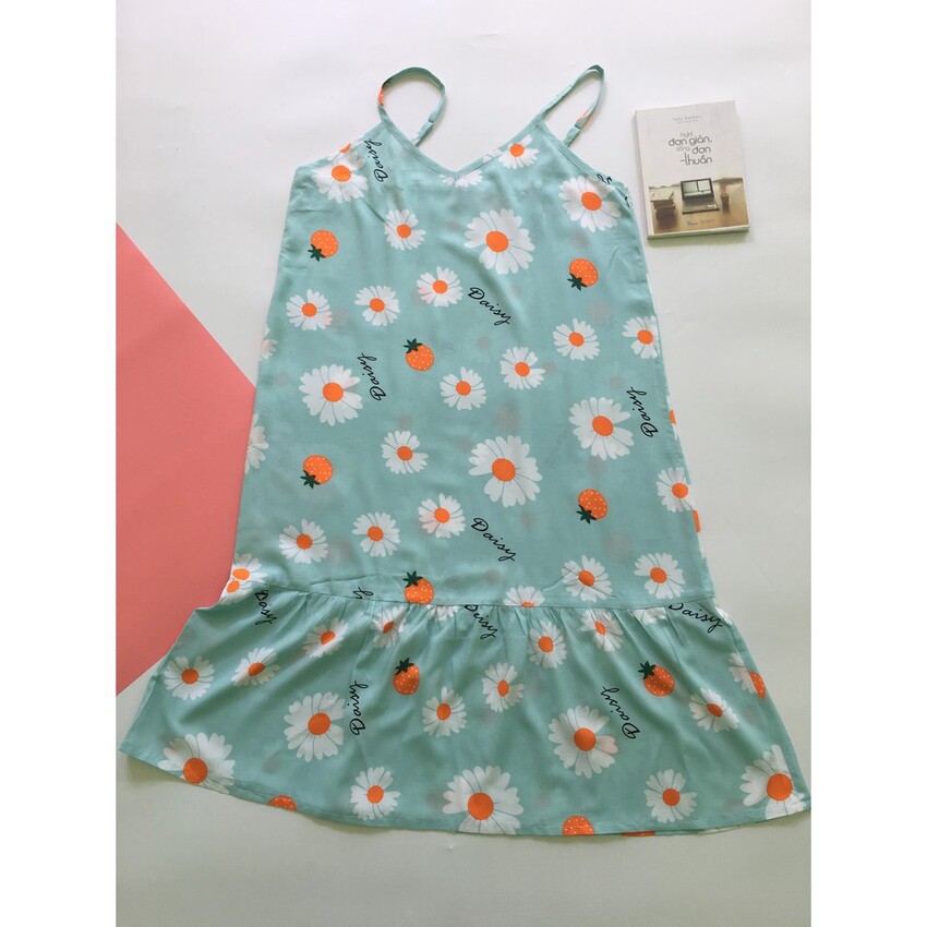 Đầm tole hai dây đuôi cá dễ thương, Đồ mặc nhà Queenie | BigBuy360 - bigbuy360.vn