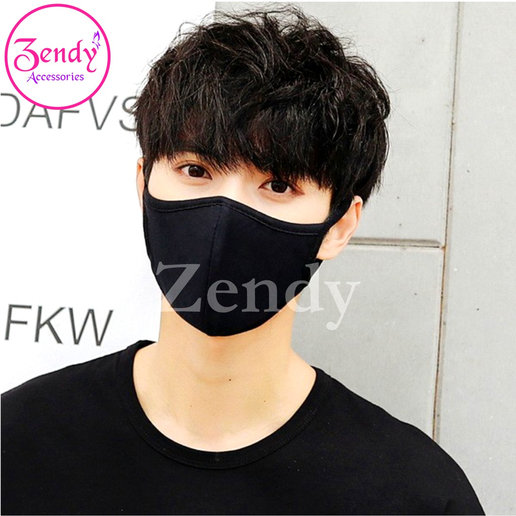 Khẩu trang vải đen phong cách hàn quốc | BigBuy360 - bigbuy360.vn
