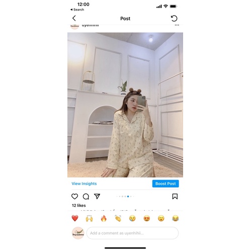 Pijama dài tay chất liệu dạ cao cấp | BigBuy360 - bigbuy360.vn