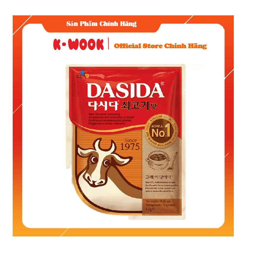 Hạt nêm vị bò Dasida nhập khẩu Hàn Quốc 1Kg