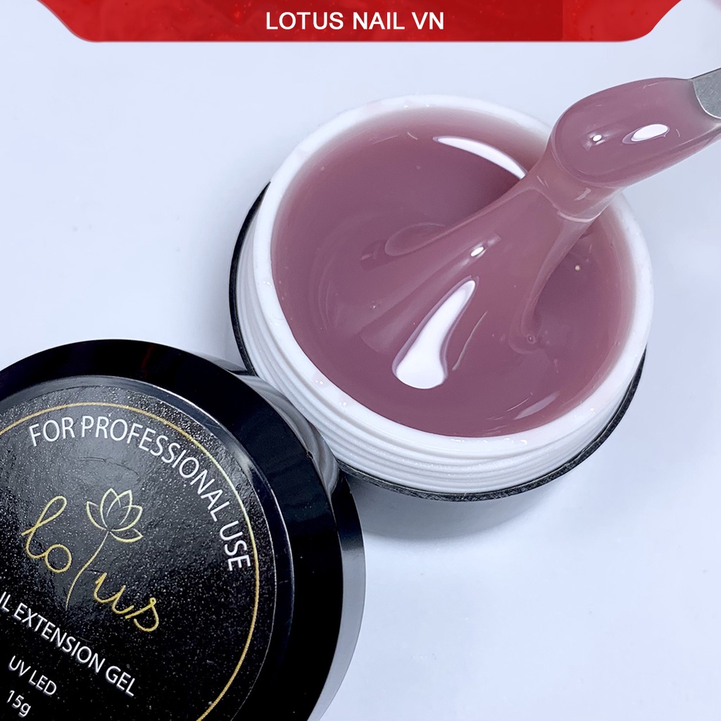 Gel đắp móng Lotus cao cấp không nóng, dễ vào phom nhiều màu lựa chọn