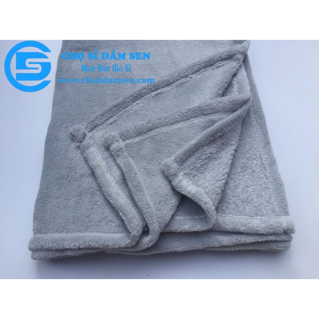 Mền tuyết nhung màu trơn siêu mịn, chăn ngủ trưa văn phòng êm nhẹ, đắp cực ấm G288-Menle