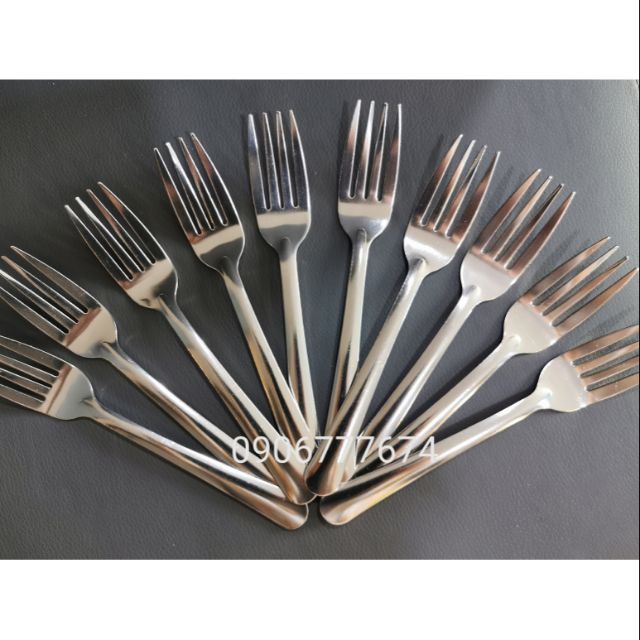 Set 5 Nĩa Inox Cán Dài -Dĩa Inox Hàng Việt Nam Chất Lượng Cao