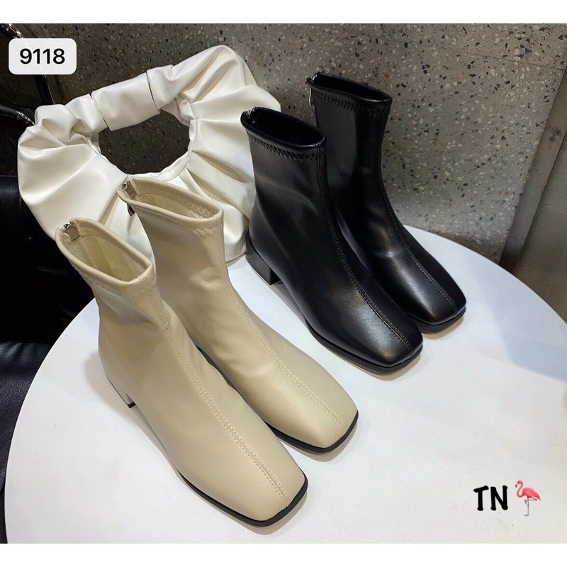 Boot da trơn gót 2p fullbox
