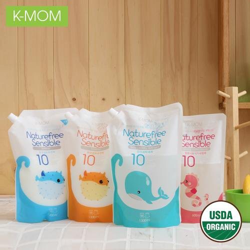Nước xả vải sơ sinh hữu cơ Kmom Hàn Quốc (1300ml) Nước xả cho bé K-mom Mother-K