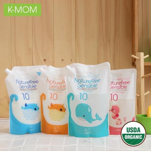 [Mã 267FMCGSALE giảm 8% đơn 500K] [Date 2023] Nước giặt đồ sơ sinh hữu cơ Kmom Hàn Quốc (1300ml)