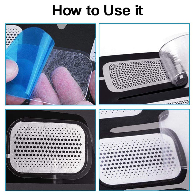 Bộ 60 Miếng Đệm Gel EMS Thấm Hút Tốt Thay Thế Cho Máy Tập Cơ Bụng