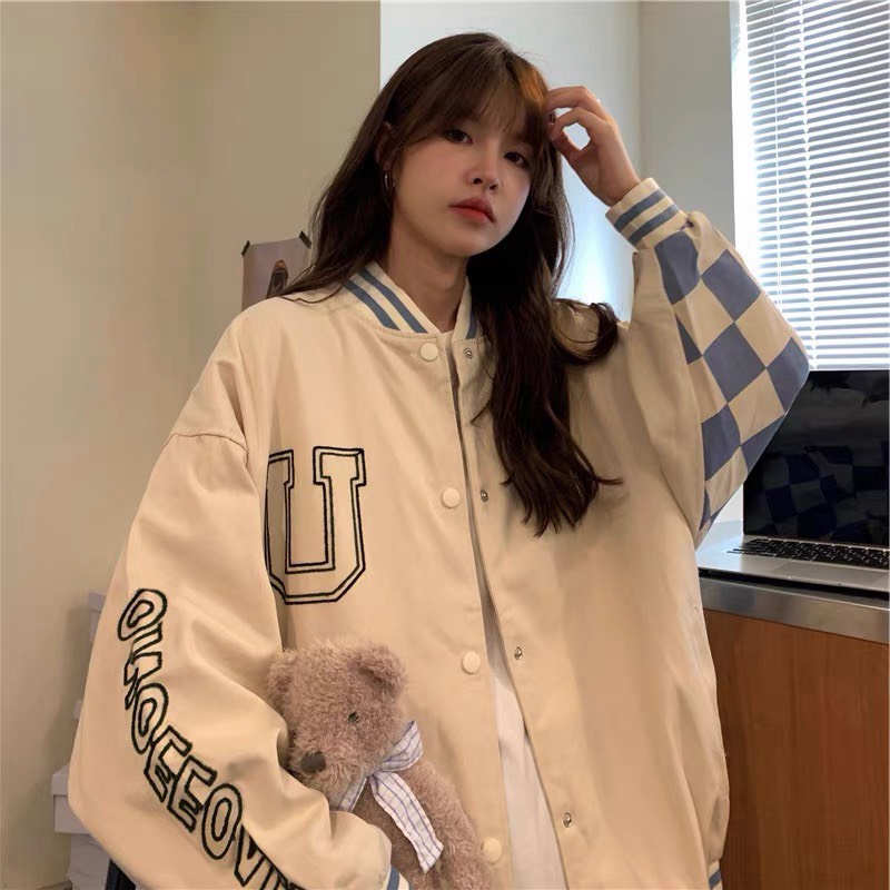 ÁO KHOÁC BOMBER DÙ CỜ CARO NỮ FORM RỘNG THỜI TRANG HOTTREND , THỜI THƯỢNG PHONG CÁCH HÀN QUỐC DÀNH CHO CÁC BẠN TRẺ HIỆN