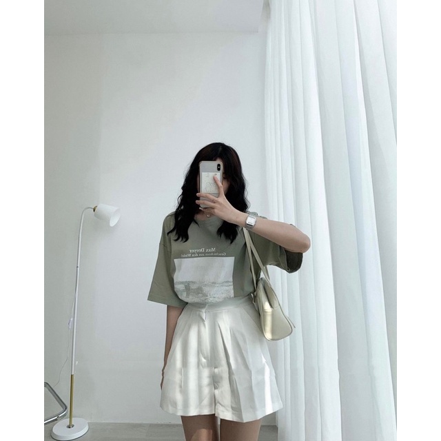 Quần đùi sóc vải  cạp cao chất umi hàn quảng châu cao cấp siêu đẹp by YANSOO