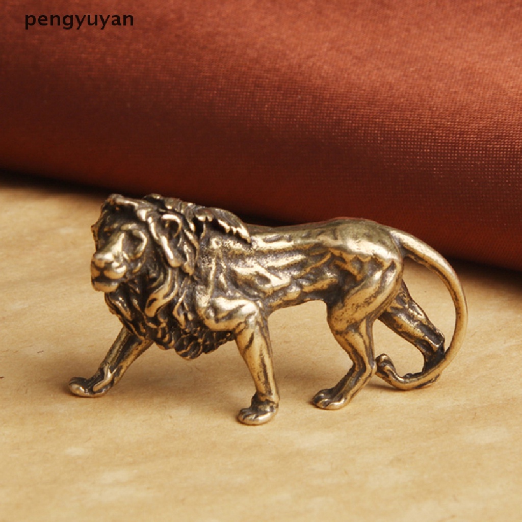 [pengyuyan] Mô Hình Vua Sư Tử Majestic Bằng Đồng Nguyên Chất Trang Trí Bàn Làm Việc [Mới]