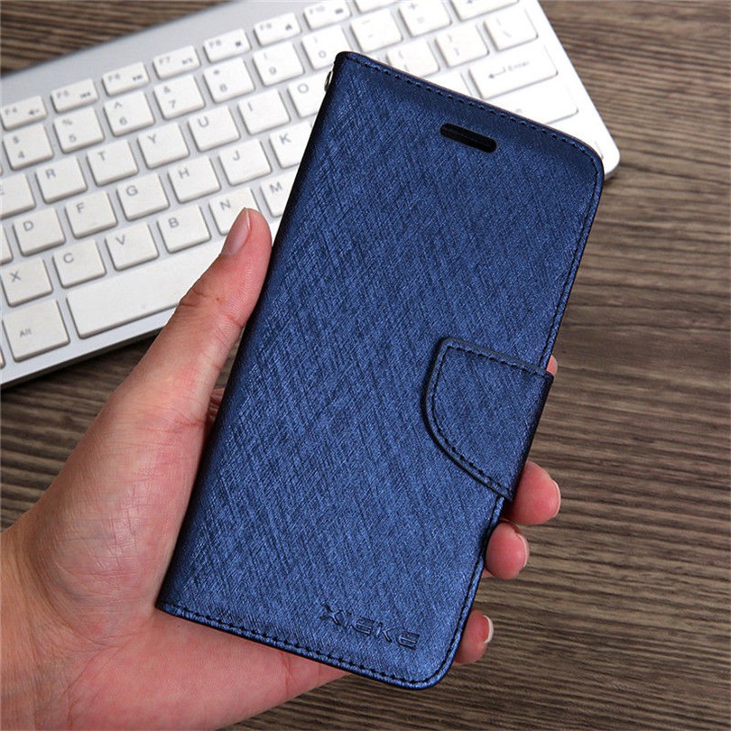 Ốp lưng nắp gập da cho điện thoại Samsung Note 5 Note 4 Note8 Note 9