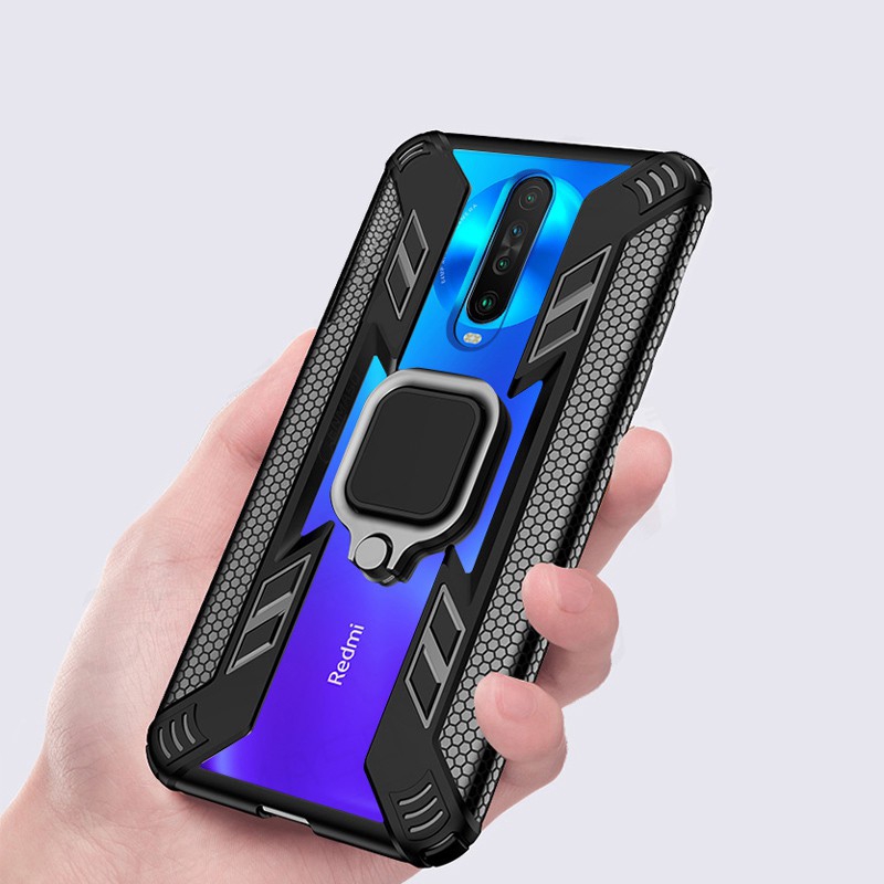 Ốp Lưng Trong Suốt Chống Sốc Có Nhẫn Móc Ngón Tay Cho Xiaomi Mi 9t Pro 9t Redmi K30 K20 Pro Poco X2