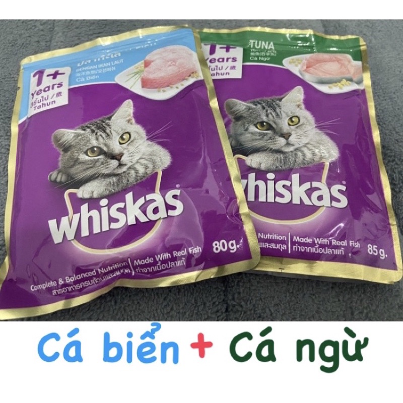 WHISKAS COMBO 2 VỊ CÁ NGỪ+CÁ BIỂN