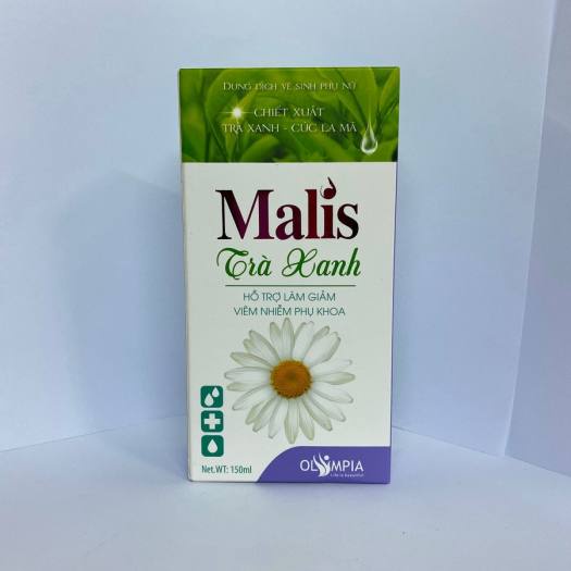 Dung dịch vệ Malis trà xanh, làm sạch, kháng khuẩn, ngăn mùi, hỗ trọ giảm viêm nhiễm phụ khoa – Chai 150ml