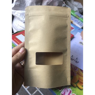 [THANH LÝ 120K/KG] 1KG TÚI ZIP GIẤY CÓ CỬA SỔ SIZE 12X19, 15X22, 18*26, 22*30