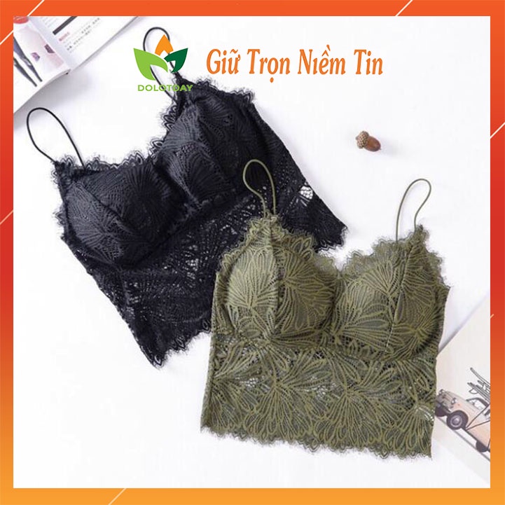 Áo ngực 2 dây ren mềm mịn cao cấp dáng lửng Sexy BRA09