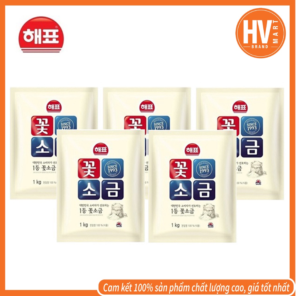 [Hàng Nội Địa] Muối Ăn Thiên Nhiên Sajo Hàn Quốc 500g 꽃소금 - Chất Lượng Cao