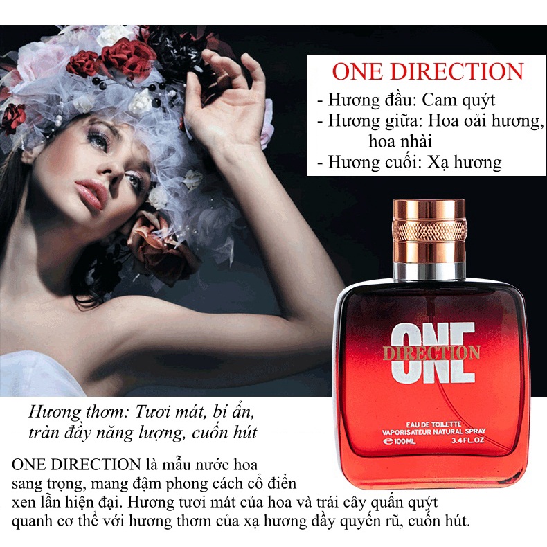 Nước hoa nam cao cấp chính hãng ONE DIRECTION/BLACK NOW FOR MEN thơm lâu quyến rũ, giữ mùi lâu 100ml DNP018(hương gỗ,..)
