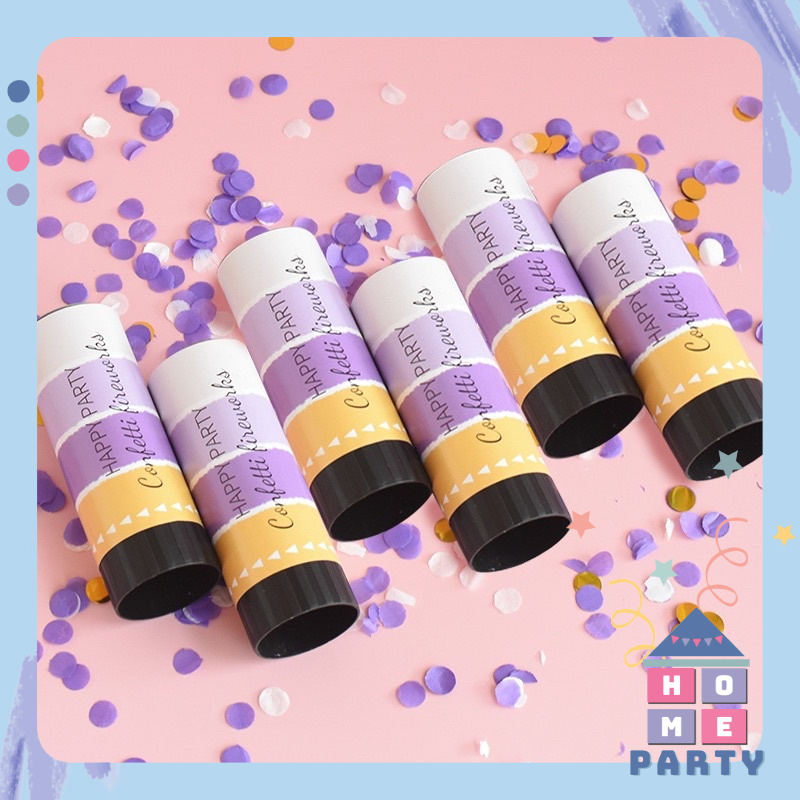 Ống Giấy Hoa Đăng Mini Confetti Trang Trí Sinh Nhật - Phụ Kiện Decor Tiệc Party - Tiệc Cưới