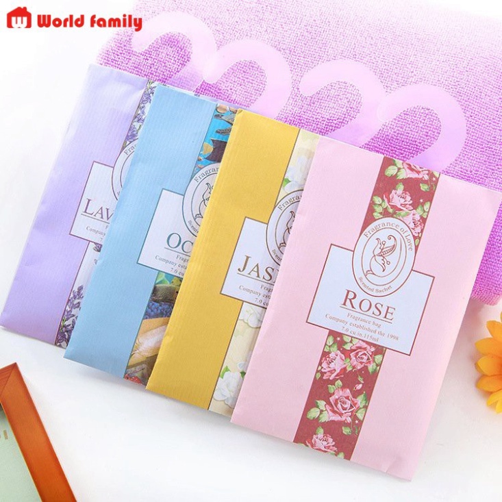 Túi Thơm Thảo Mộc Treo Tủ Quần Áo, Phòng Khách, Nhà Tắm, Tủ Giày Kèm Móc Treo