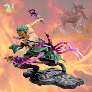 Tượng mô hình One Piece Zoro siêu ngầu-Mô hình tĩnh, trang trí bàn làm việc, quà tặng ý nghĩa