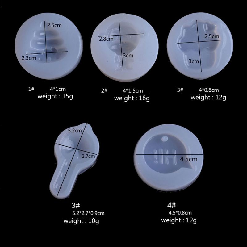 Khuôn Silicone Làm Móc Khóa / Kem / Đồ Trang Sức Hình Sói Độc Đáo