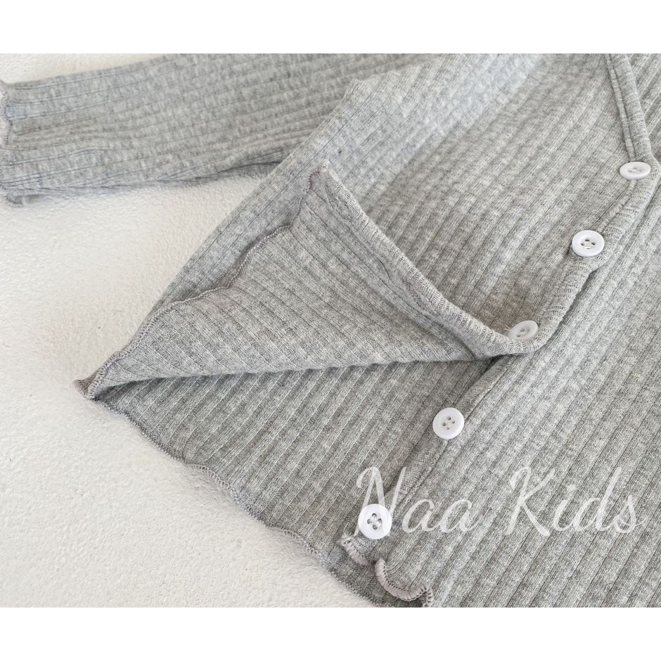 Áo khoác len cardigan cho bé gái , áo len gân mùa thu bé gái từ 0 đến 2 tuổi