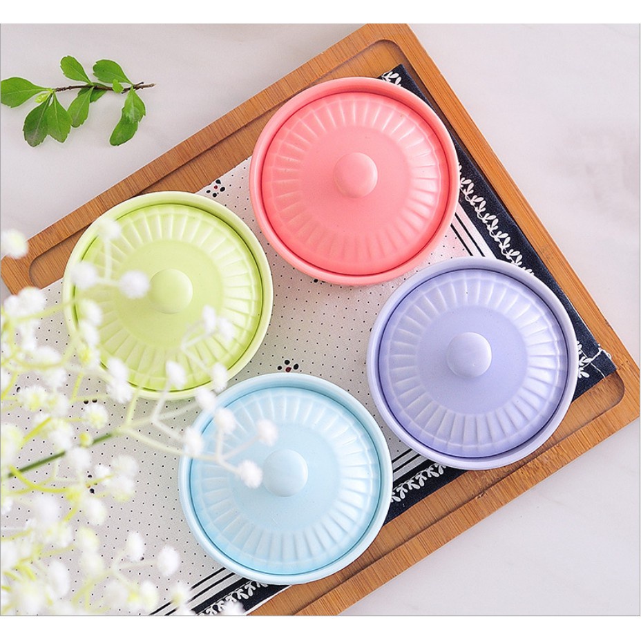 Bát Ăn Dặm Gốm Sứ Ramenkin Có Nắp 150ml -180ml NiceBabyVn