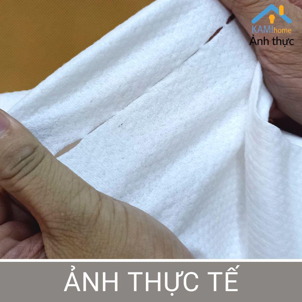Khăn mặt đa năng vải không dệt dùng 1 lần dạng Cuộn 40 khăn thuận tiện đi du lịch mã 70057