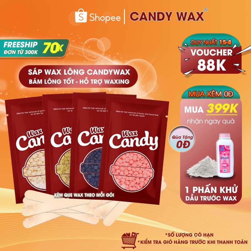 Mua Sáp wax lông nóng hạt đậu Hard Wax Beans Candy Wax Hạt wax nóng màu ...