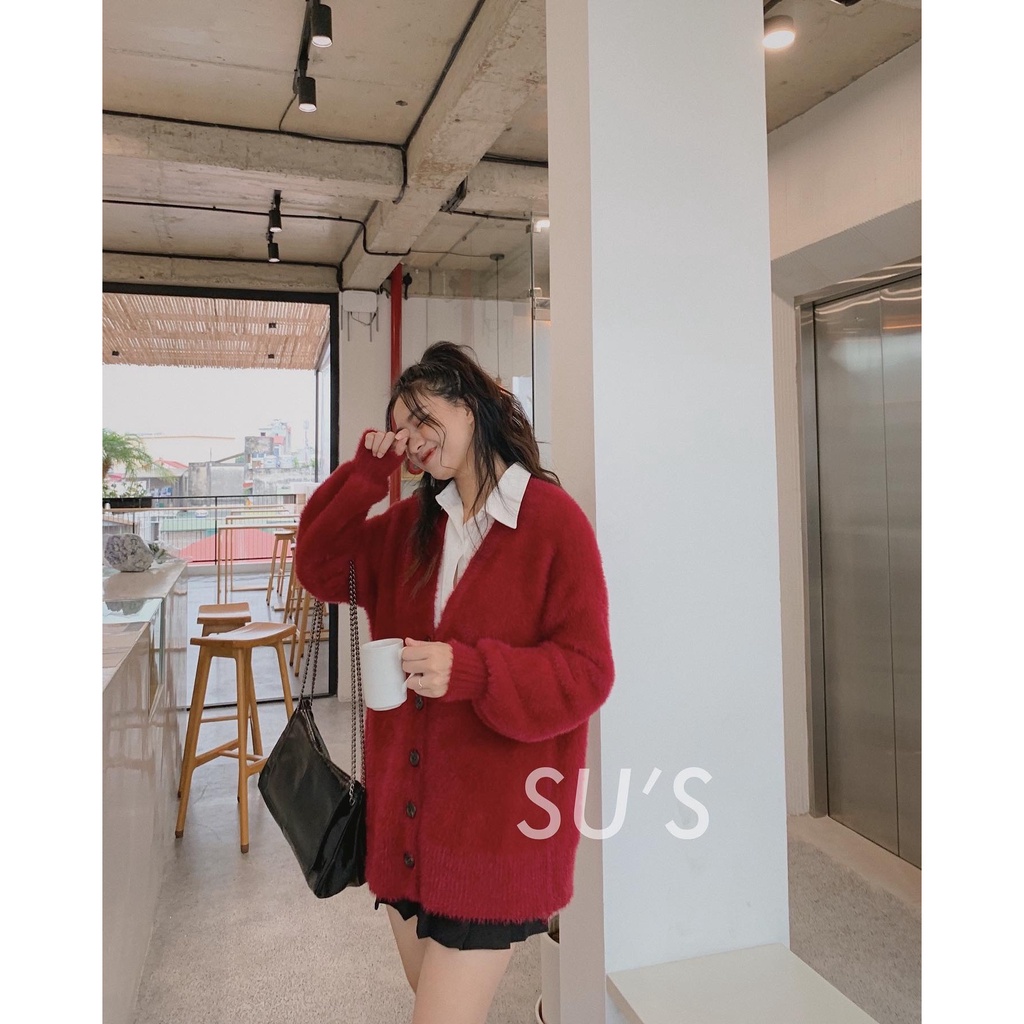 [Mã 2611THTRANG100K hoàn 10% xu đơn 99K] Áo cardigan len lông thỏ trơn A2118 SUSTORE | BigBuy360 - bigbuy360.vn