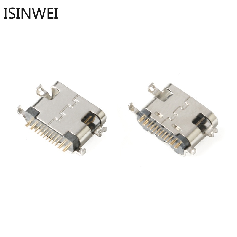 Set 100 Đầu Nối USB-3.1 USB Type C 16P 1.6mm 0.8mm DIY Tiện Dụng