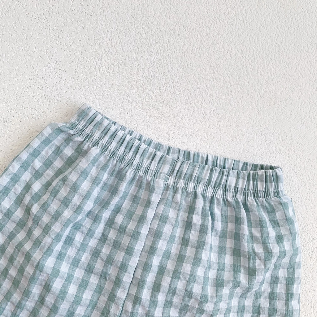 Set Đồ Mùa Hè 2 Món Gồm Áo Sát Nách Kẻ Sọc + Quần Ngắn In Họa Tiết Hoạt Hình Cho Bé 0-3