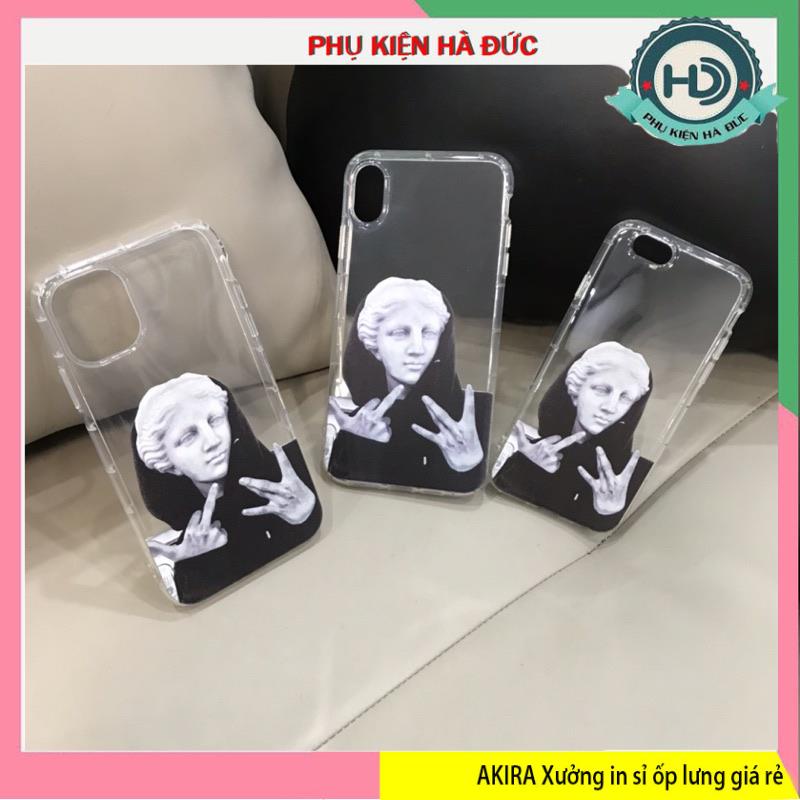ốp lưng tượng david áo đen dẻo trong chống sốc dày 2,0mm cho full dòng máy iphone Akira case