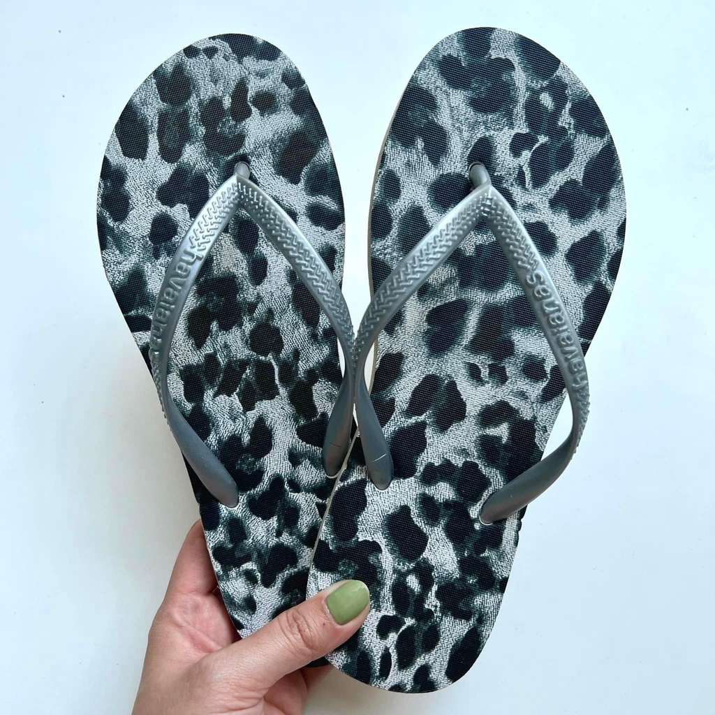 Dép kẹp xỏ ngón, dép tông nữ Havaianas 2 tầng gia công hàng handmade siêu bền đẹp b5