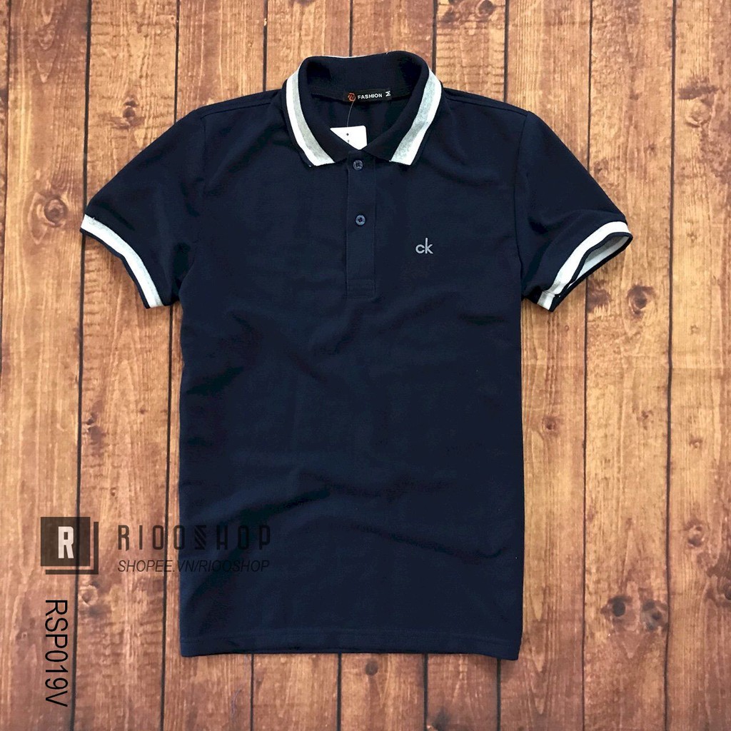 Áo polo cá sấu, áo phông nam có cổ cá sấu 4 chiều phối viền form rộng KAV tay ngắn đẹp RSP019V có size xxl Riooshop | BigBuy360 - bigbuy360.vn