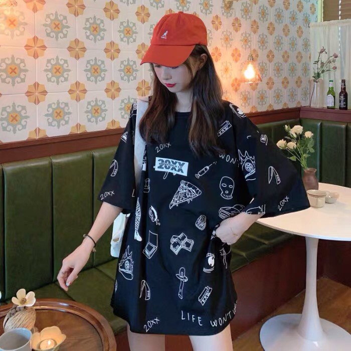 [ Có Ảnh Thật ] Áo thun tay lỡ form rộng - phông nam nữ oversize - T shirt 20xx b - 2N Unisex