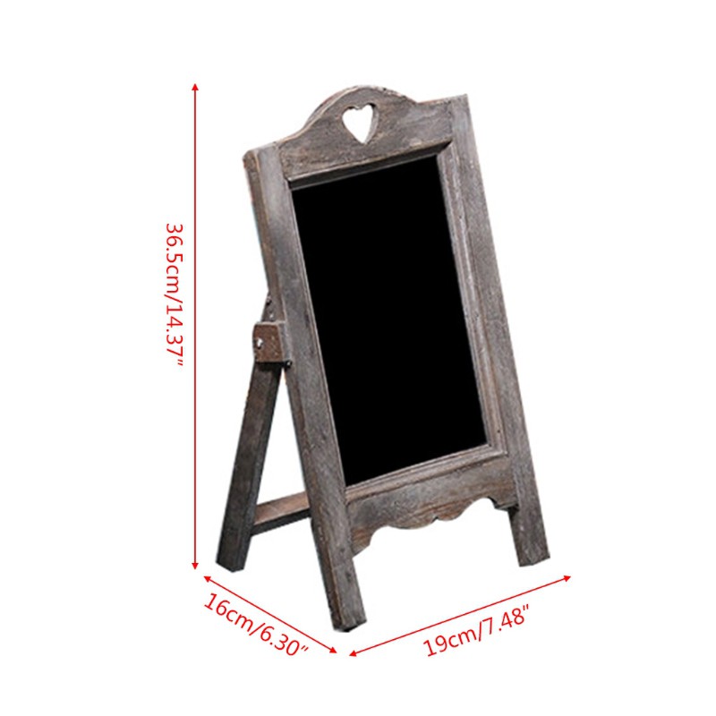 SEL Wooden Desktop Memo Message Blackboard Scaffolding Chalkboard Easel Restaurant Cafe Writing Board