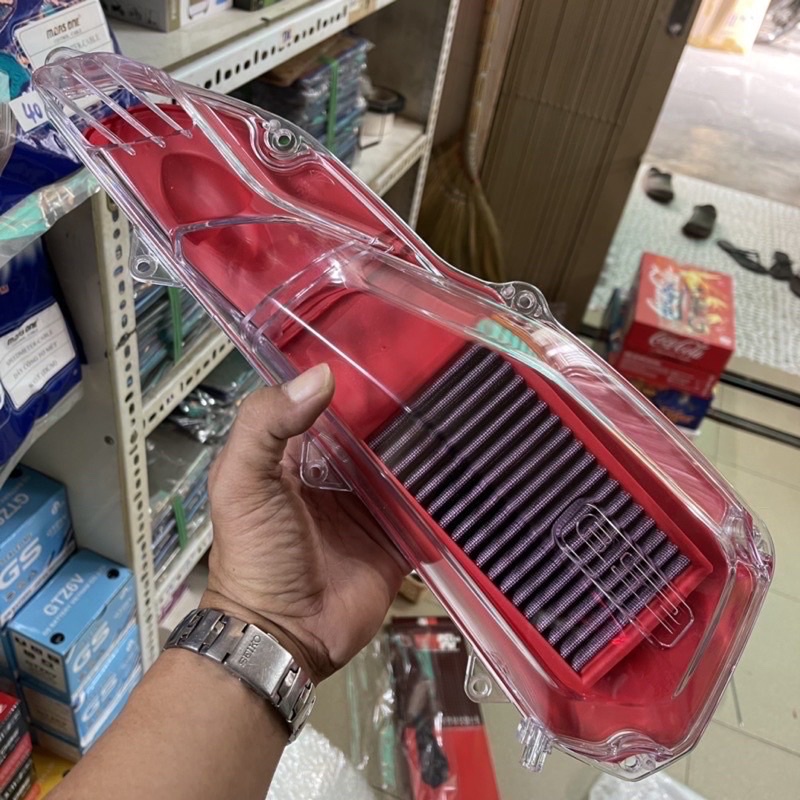 Ốp Pô E &amp; Lọc Gió Thép VISION 2014-2020 Đen Khói &amp; Trong Suốt