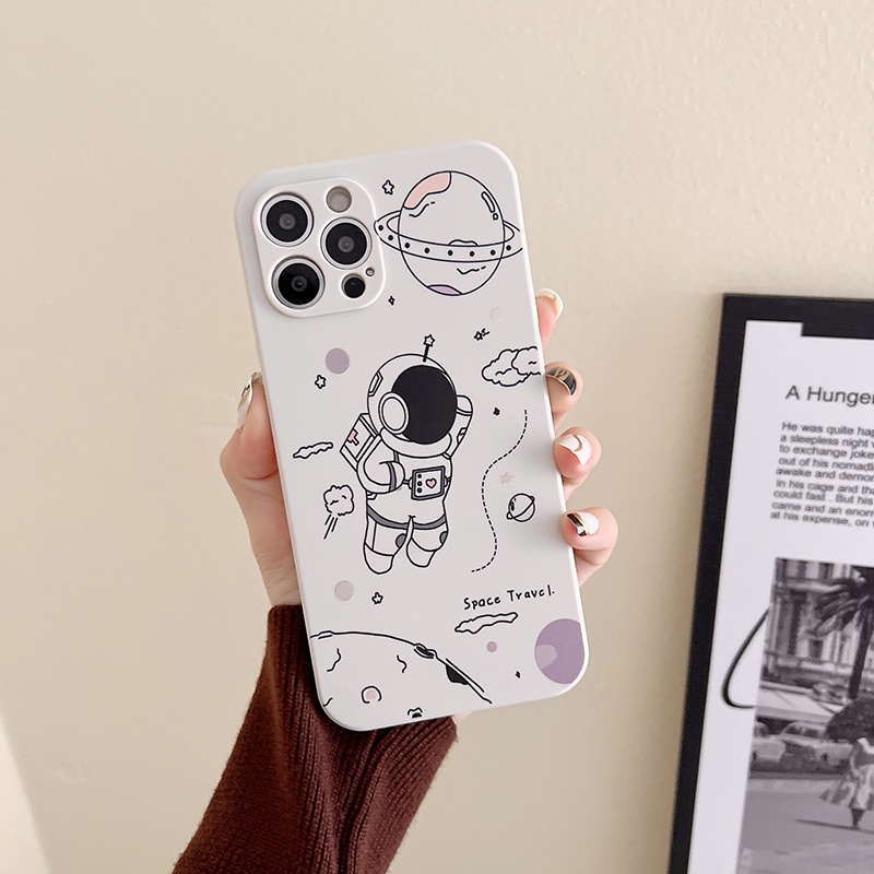 Ốp Điện Thoại TPU Mềm Hình Phi Hành Gia Cho Samsung S20 FE S10 S20 S21 S22 + S10 Lite S21 S22 Ultra Note10 Lite Note10 + 20 Ultra