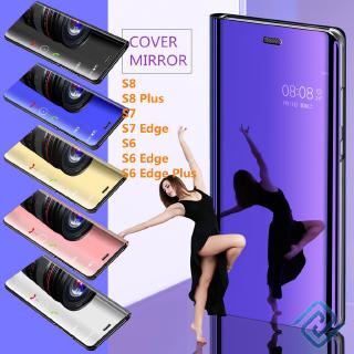 Bao da điện thoại mặt kính mạ điện cho Samsung Galaxy S8 / S8 Plus / S7 / S7 Edge / S6 / S6 Edge / S6 Edge Plus