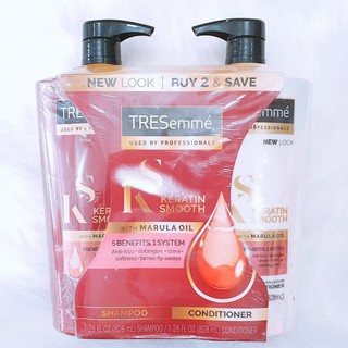 BỘ ĐÔI DẦU GỘI XẢ TRESEMME KERATIN (2 CHAI X 828 ML) CỦA MỸ